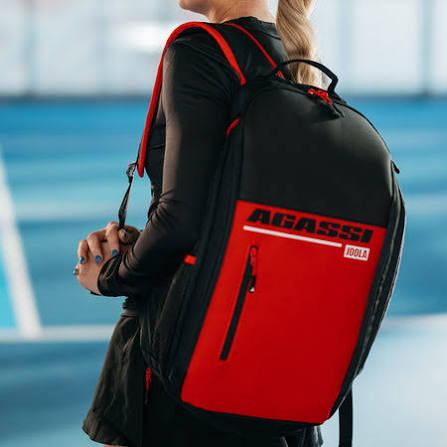 JOOLA Agassi Edge Backpack - Black/Red